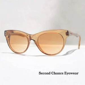 Yves Saint Laurent PROCRIS-Honey Crystal Sunglasses-Vintage 1980s Deadstock-NOS - Picture 1 of 12