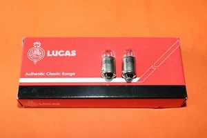 TRIUMPH BSA NORTON SPEEDO TACHO PAIR 12V 2W BA9S BULBS - Picture 1 of 2