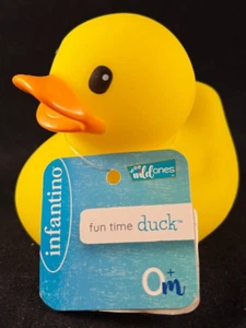 Infantino - Classic Yellow Rubber Duck - Fun Time Duck - Approx. 2.5" High - Picture 1 of 5