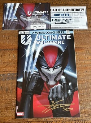 Ultimate Wolverine #1 firmado por Inhyuk Lee excluye variante homenaje a Frank Miller con certificado de autenticidad Foto 1 de 2