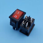 1Pc Red Lamp Rleil Rl3-4 T125/55 6A 250V 4Pins 2 Positions Rocker Switch
