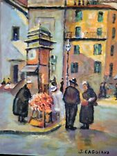 Traditional Original Oil Painting Signed Joseph Caggiano (1908-1996) 8in x 10in
