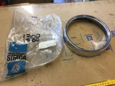 Talbot Chrysler Simca 1300 1500 faro bisel cromo envolvente faro 25458 Foto 1 de 4