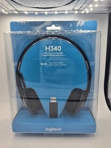 Logitech H340 USB Computer PC Headset w/Noise Cancelling Microphone NEW - Photo 1/2