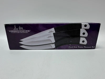 Gil Hibben Corded Grip Large Throwing Knives Set – Three Piece Set, - Image 1 of 2