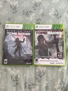 Tomb Raider & Rise Of The Tomb Raider Set - Microsoft Xbox 360 - Picture 1 of 5