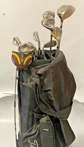 Taylormade Full set Driver, 3W, 3H 5W, 5-PW Irons Stiff Flex Putter Stand Bag - Picture 1 of 12