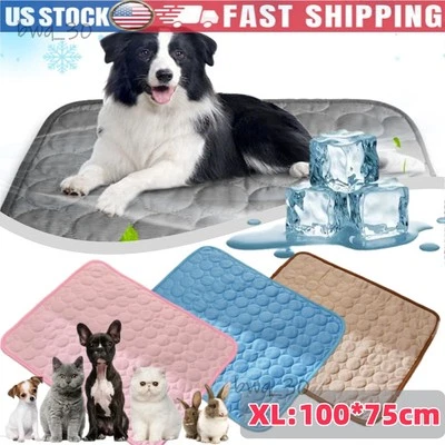 Alfombra de enfriamiento para mascotas almohadilla fresca cojín perro gato cachorro manta para cama de verano Foto 1 de 4