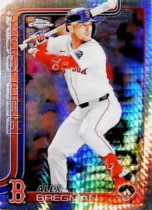 2025 TOPPS CHROME PRISM REFRACTOR #247 ALEX BREGMAN BOSTON RED SOX - Picture 1 of 2