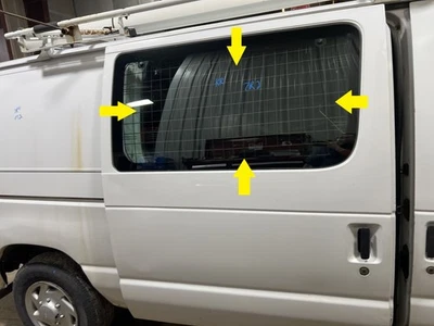 92-14 福特福特范 E150 乘客右后门玻璃窗仅限 — 第 1/4 张图片