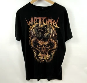 Whitechapel Death-Metal Band Graphic T Shirt Large Faded Black Vintage 2000s - Picture 1 of 5