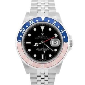 CARTE ROLEX GMT-Master II Pepsi JUBILEE acciaio inox 40 mm 16710 orologio SCATOLA - Foto 1 di 9