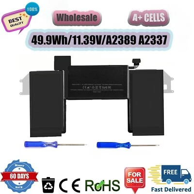 A2389 电池 适用于 MacBook Air 13 英寸 2020 A2337 M1 EMC 3598 MGN53L/A 49.9Wh — 第 1/4 张图片