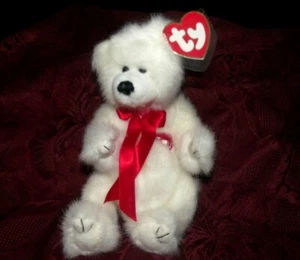 TY ATTIC BEAR - AMORE' - 1993 - WITH I LOVE YOU HEART - GREAT VALENTINE GIFT! - Picture 1 of 7
