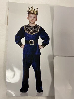 Disfraz Príncipe Terciopelo Azul Marino Niño Talla 12-14 Foto 1 de 3