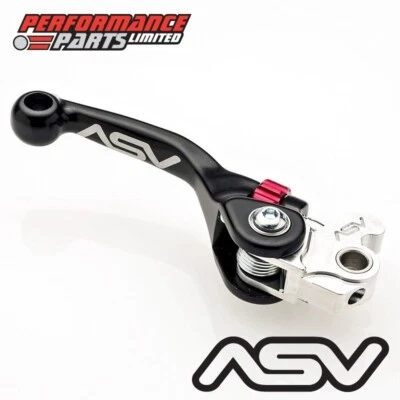 Palanca de freno delantera corta irrompible negra ASV F4 para Kawasaki KX100 2018 Foto 1 de 4