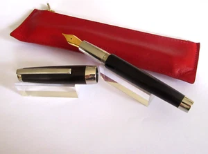 STYLO PLUME DE PRESTIGE JACQUES HERBIN "CARAVELLE" BOIS EBENE NEUF DE STOCK P130 - Imagen 1 de 11