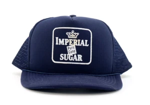 1990s Imperial Pure Cane Sugar Snapback Hat Mesh Trucker Cap USA - Bild 1 von 5