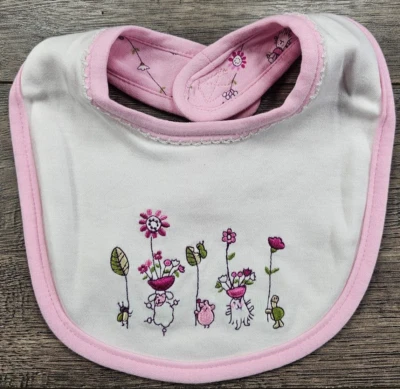 Baby Girl New Vintage Gymboree Garden Party Baby Bib - Image 1 of 2