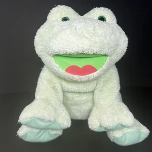 Best Made Toys Mint Green Frog Plush Stuffed Animal Pink Tongue Floppy Shaggy - Picture 1 of 10