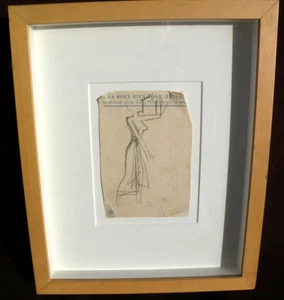 Miguel Covarrubias 1904-1957 disegno schizzo originale Bali nudo famoso artista messicano - Foto 1 di 9