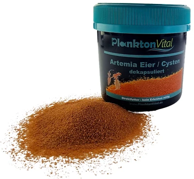 PlanktonVital entkapselte Artemia Eier Meerwasser Süßwasser Fischfutter 500ml - Bild 1 von 4