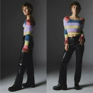 Silence + Noise Sydney Kunstleder schwarz Motorradhose - Größe 12 - Bild 1 von 14