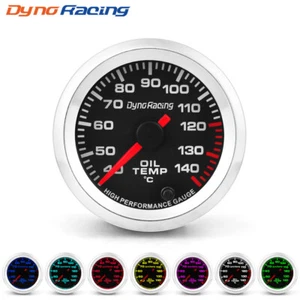 2" 52mm Pointer 7 Color Oil Temp Gauge Oil Temperature Meter with 1/8npt Sensor - Picture 1 of 8