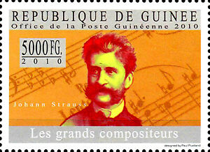 Guinea postfrisch MNH Johann Strauss Österreich Komponist Musik Klassik Oper