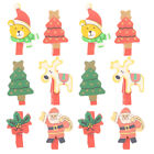 12 Mini Rentier Holzklammern Weihnachtsbaum Deko Fotowand Basteln Kinderzimmer
