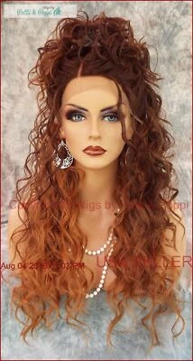 PERUCA ENCARACOLADA SUÍÇA DE RENDA FRENTE LONGA CALOR AMIGÁVEL CLR OM6.27.30 SEXY 1046 - Imagem 1 de 4