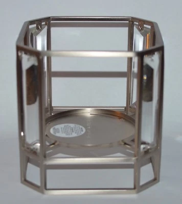 BATH & BODY WORKS AIRY GEM METAL FRAME LARGE 3 WICK CANDLE HOLDER SLEEVE 14.5 OZ - Image 1 of 4