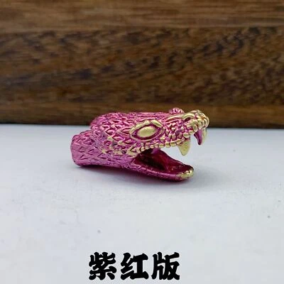 DIY Snake Head Knife Bead Brass Woven Paracord Lanyard Pendant EDC Accessories - Image 1 of 4