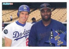 1994 Fleer #711 Brett Butler Tony Gwynn Los Angeles Dodgers San Diego Padres HOF