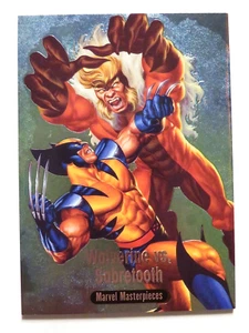 2016 Joe Jusko Marvel Masterpieces Wolverine vs. Sabretooth Battle Spectra Card - Picture 1 of 2