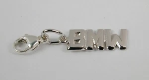 Ciondolo Argento Sterling BMW Nome Fibbia Artiglio Aragosta Senza Stati Uniti Spedizione - Foto 1 di 2