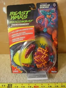 Vintage Transformers, Beast Wars Razorclaw, Biocombat Predacon, Crab. Kenner New - Picture 1 of 8