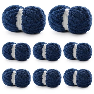 8 Pack Chunky Yarn for Hand Knitting - Chenille Yarn for Crocheting - 224 Yds... - Picture 1 of 7