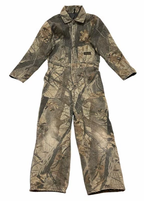 Walls Youth Insulated Camo Coveralls Realtree Hardwoods Boys Size 12 Regular - Image 1 of 4