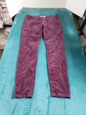 CAbi Jeans Size 8 Womens Red Stretch Pants Corduroy Ladies Mid Rise Skinny - Image 1 of 4