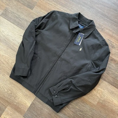 NWT Polo Ralph Lauren Harrington Bi Swing Jacket Black Men’s Sz Small Preppy Cas - Image 1 of 4