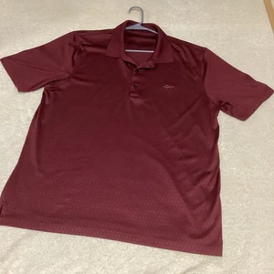 Greg Norman Play Dry Golf Polo Shirt Mens Size XL Red Short Sleeve RN#128492 - Picture 1 of 13