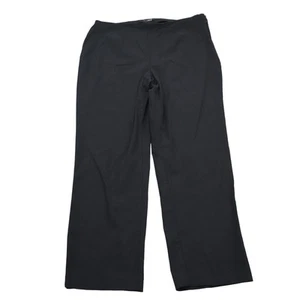 Style Co Pants Womens 12S Black Flat Front Mid Rise Zip Stretch Dress Pants - Picture 1 of 17
