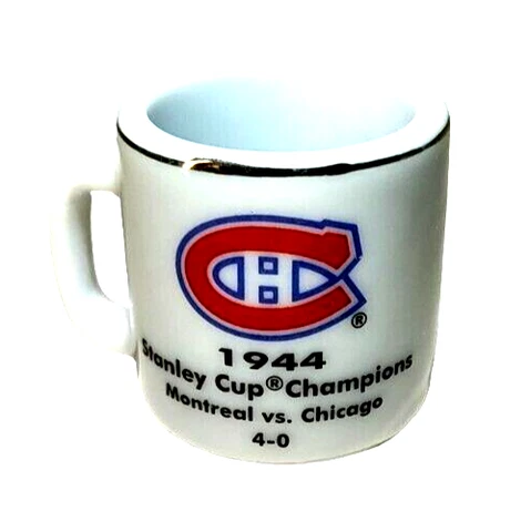 Stanley Cup NHL Hockey Montreal vs. Chicago 1944 Mini Mug Collectors Cup Crazy Cover