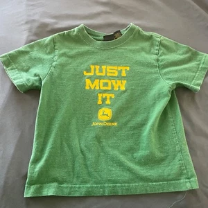 John Deere "Just Mow It" Toddler Size M (5/6) Green T-Shirt - Picture 1 of 4