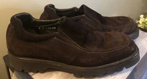 Donald J Pliner Braun Wildleder Herren Halbschuhe Slipper Größe 8M Ozzie - Bild 1 von 6