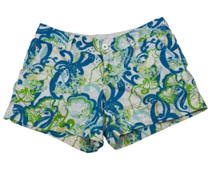 Pantalones cortos de algodón para mujer Lilly Pulitzer Crystal Coast Callahan 34x5 talla 8 - Imagen 1 de 6
