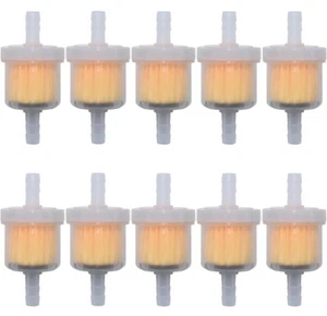 10PCS Motor Inline Gas Oil Fuel Filter Small Engine For 1/4'' Line 6-7mm Hose - Picture 1 of 7
