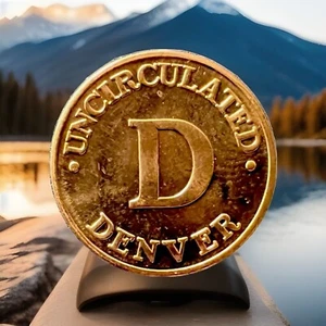 Vintage Copper Cent-Size US Treasury Token Denver “D” Mint FAST SHIPPING - Picture 1 of 5