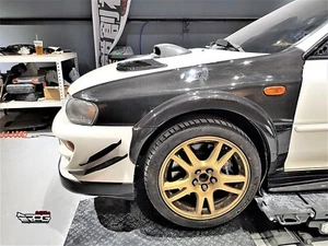 RPG Plain Carbon SS 8 Pieces Fender Flare for 97-01 Subaru Impreza GC8 WRX STi - Picture 1 of 20